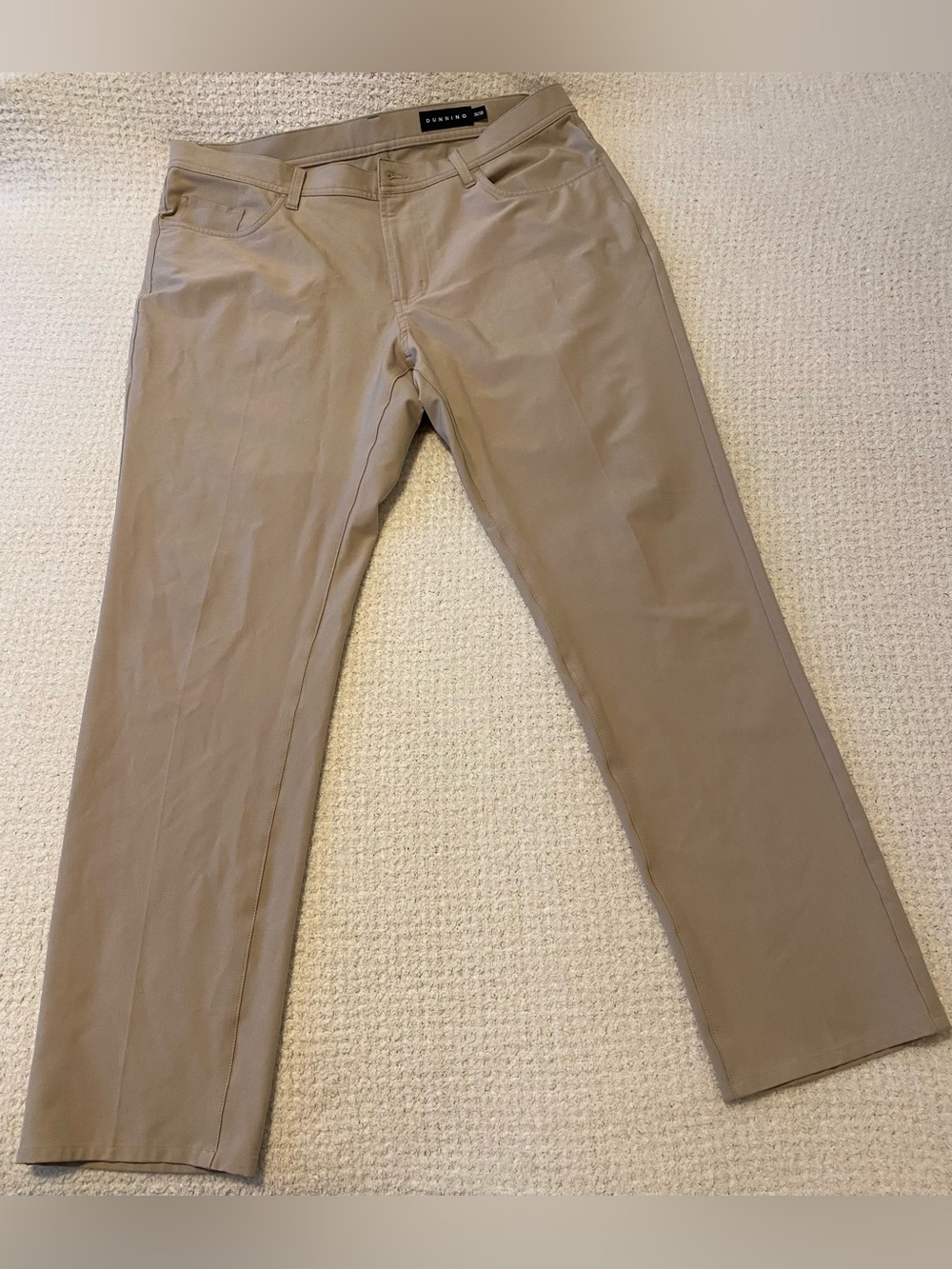 Dunning Golf Performance Pants 36x30 Khaki